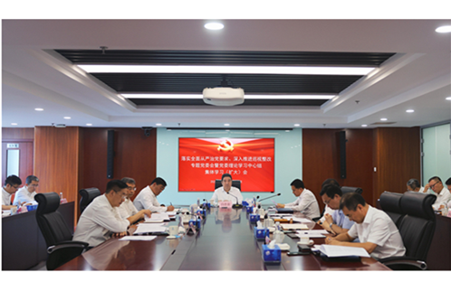 安博官方网站召开落实全面从严治党要求、深入推进巡视整改专题党委会暨党委理论学习中心组集体学习（扩大）会